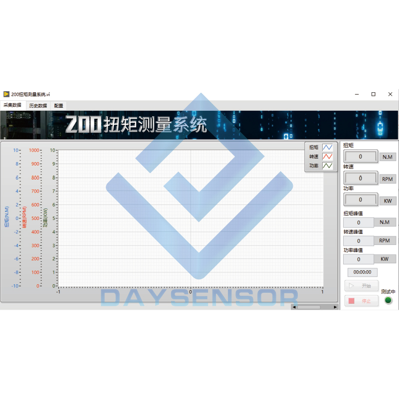 DYN-200动态扭矩传感器配套软件记录分析保存数据